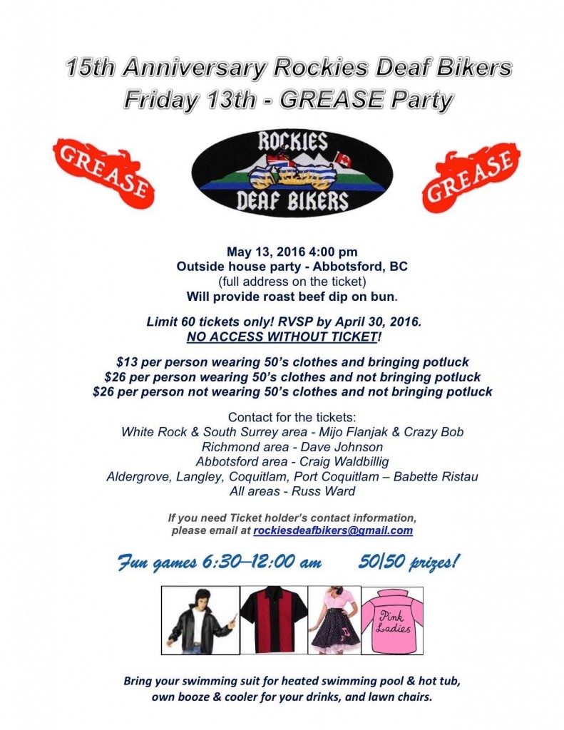 15 Anniversarty Rockies Deaf Bikers