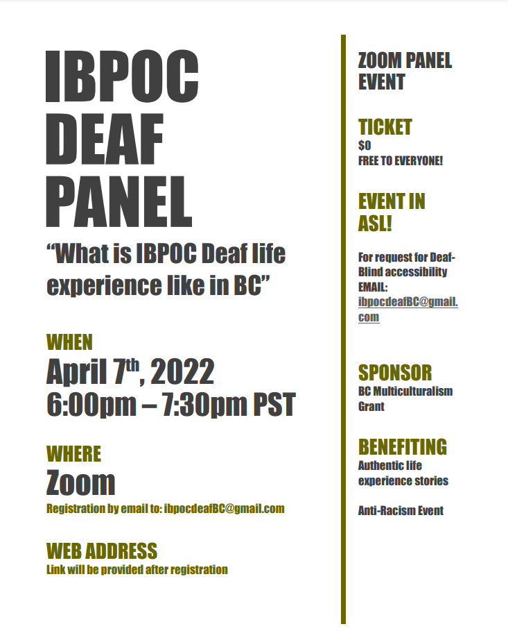 IBPOC Deaf Panel