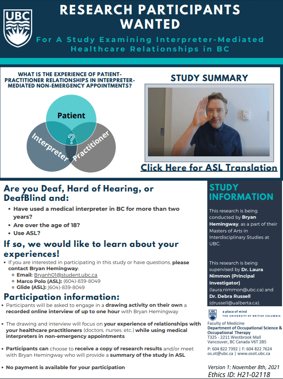 Research Participants Wanted For a Study:
