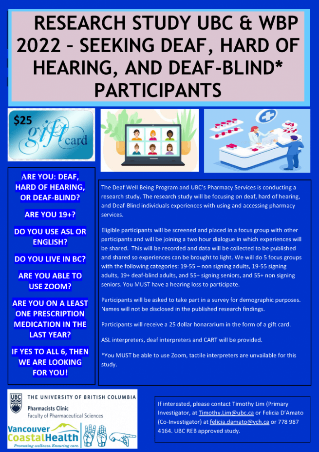 WBP-UBC Research Study – we still needs more volunteers!