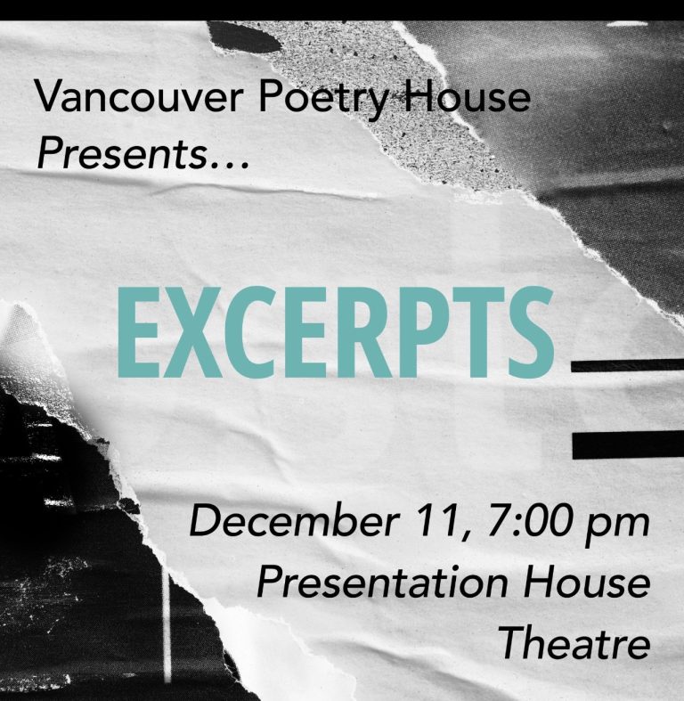 <strong>Vancouver Poetry House is seeking Deaf/Hard of hearing poets.</strong>