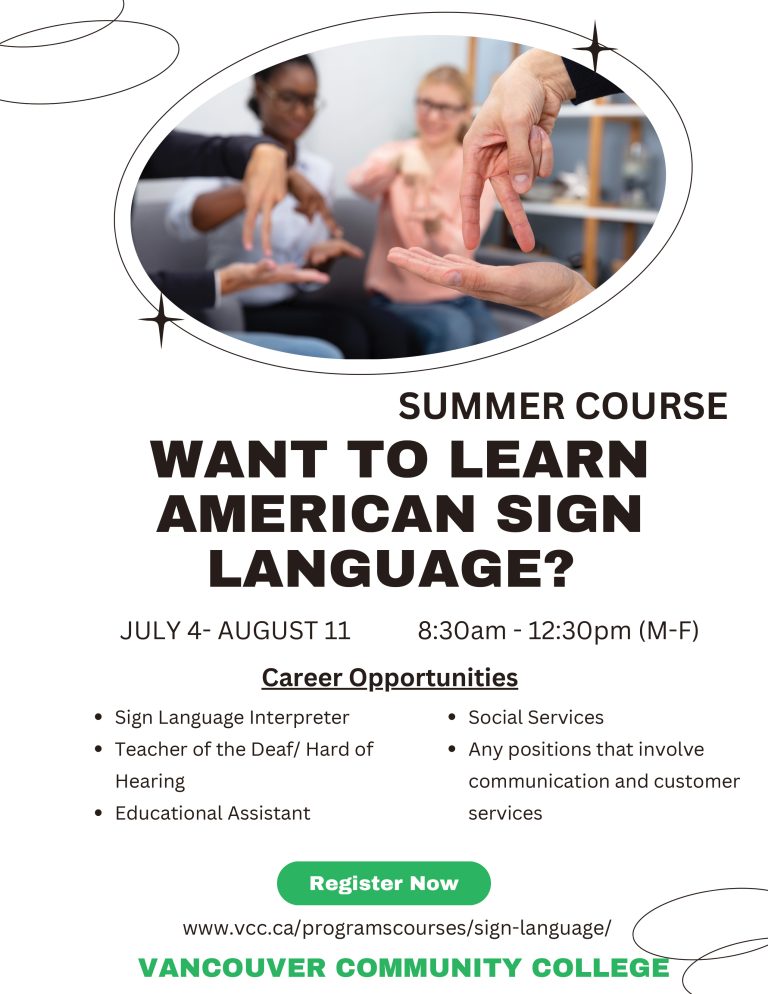 SUMMER ASL CLASS