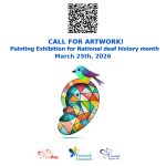Painting Exhibition Poster with QR code