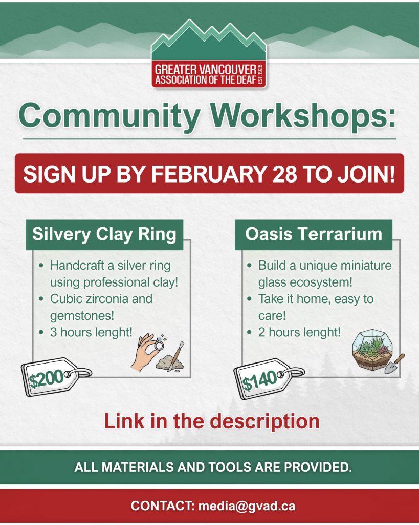 GVAD Flyer Community Workshops
