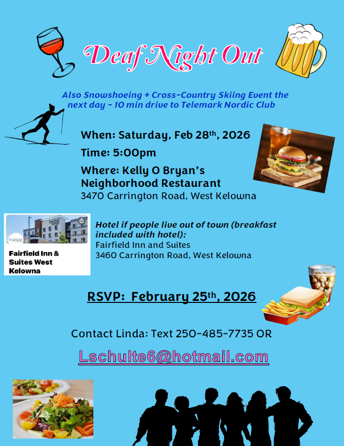 OVAD Deaf night out flyer OVAD Deaf night out flyer