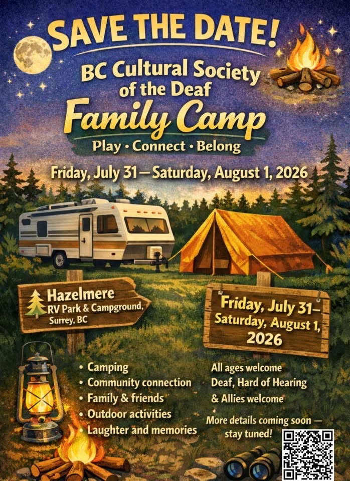 BC Cultural Society of the Deaf - Family Camp