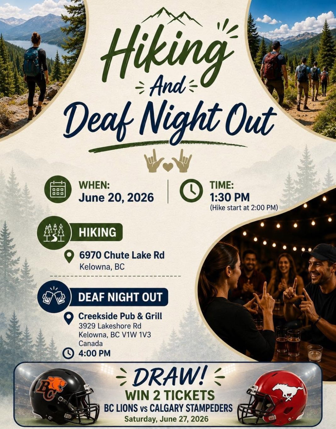 OVAD Deaf night out flyer