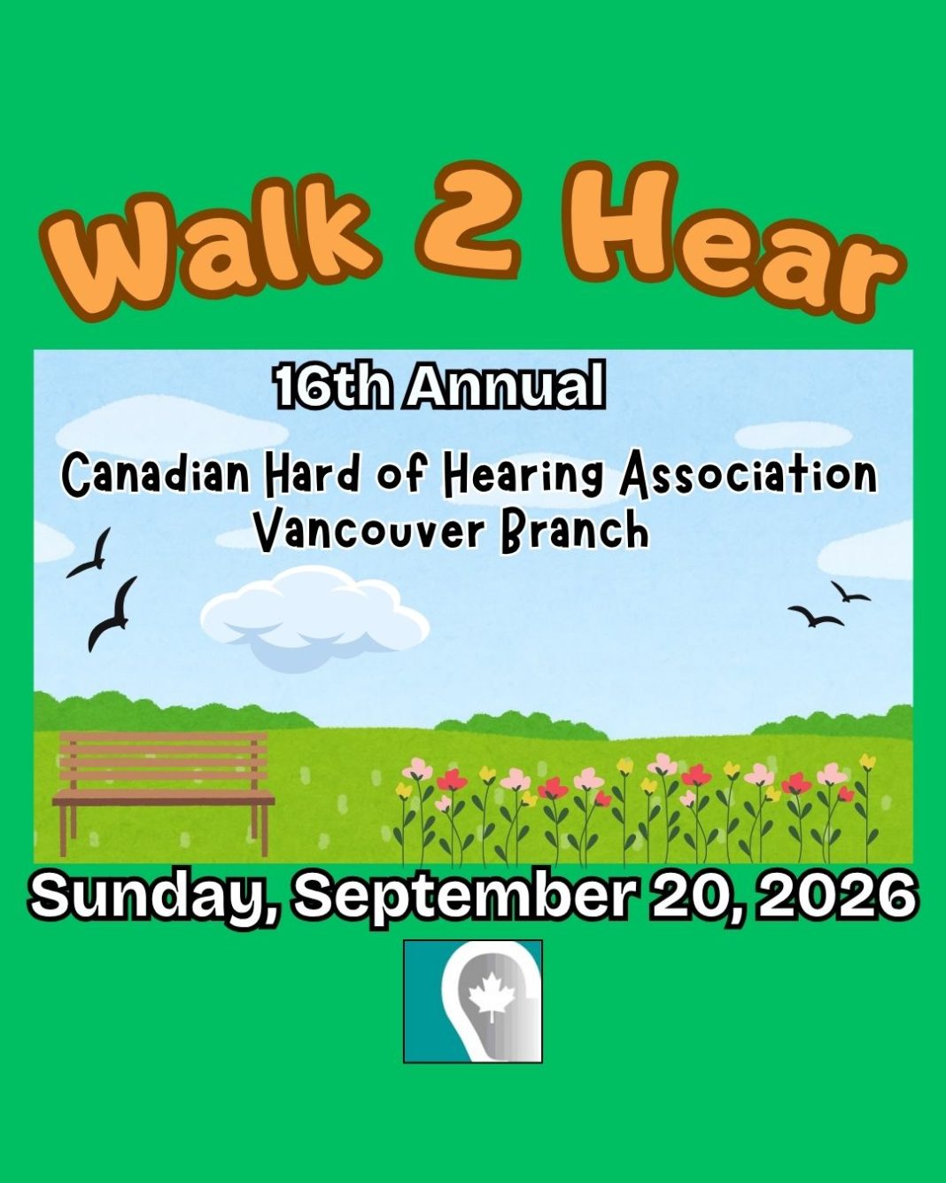 Walk2Hear 2026 CHHA flyer
